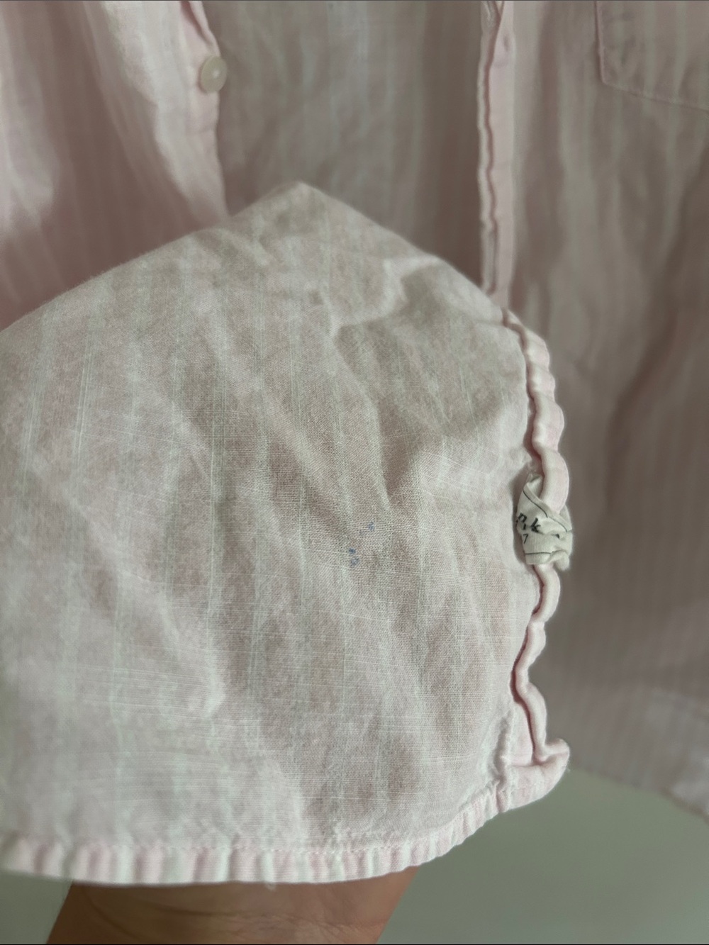 Frank & Eileen Pale Pink Striped Cotton Button-Down - Picture 2 of 5